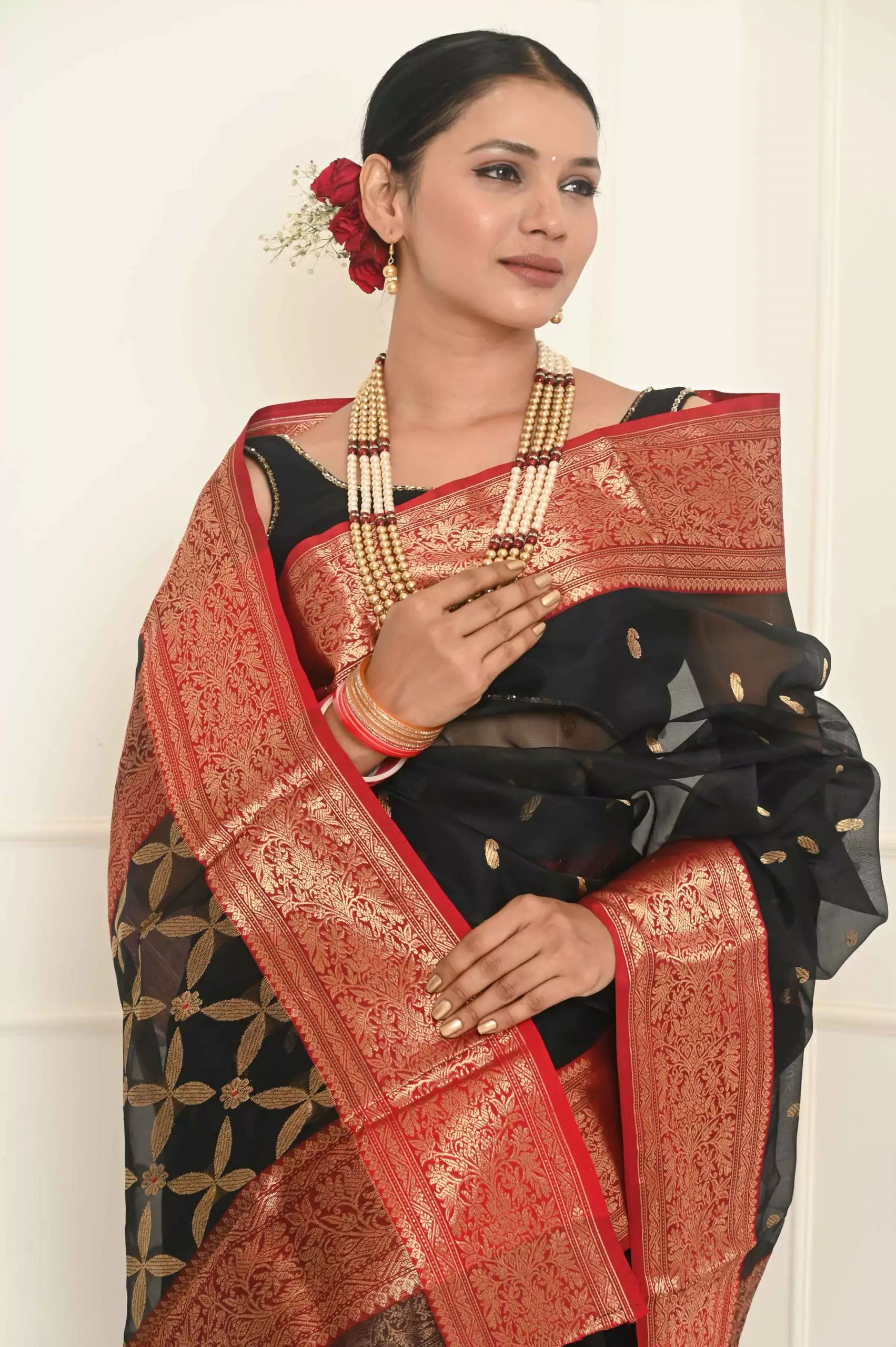 Chanderi Silk Sarees-available online at Geroo Jaipur